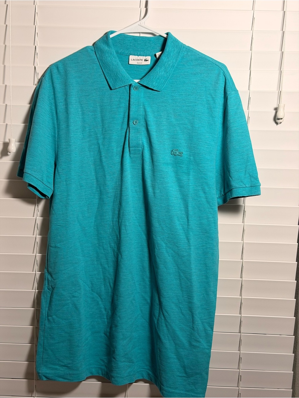 Lacoste Men’s Turquoise Polo Shirt - Short Sleeve